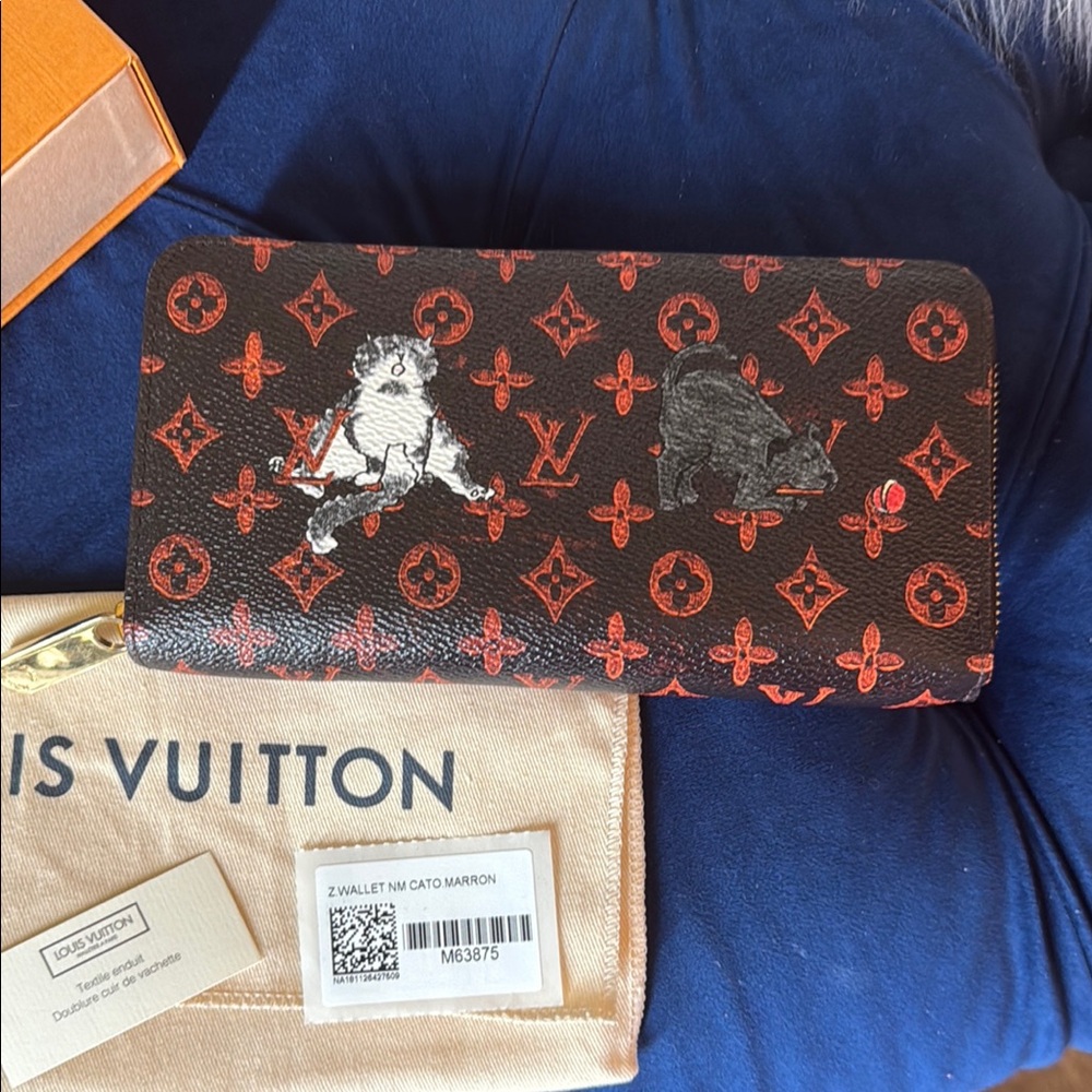 Louis Vuitton Grace Coddington Catogram Zippy Wallet 🐈 - Picture 4 of 12